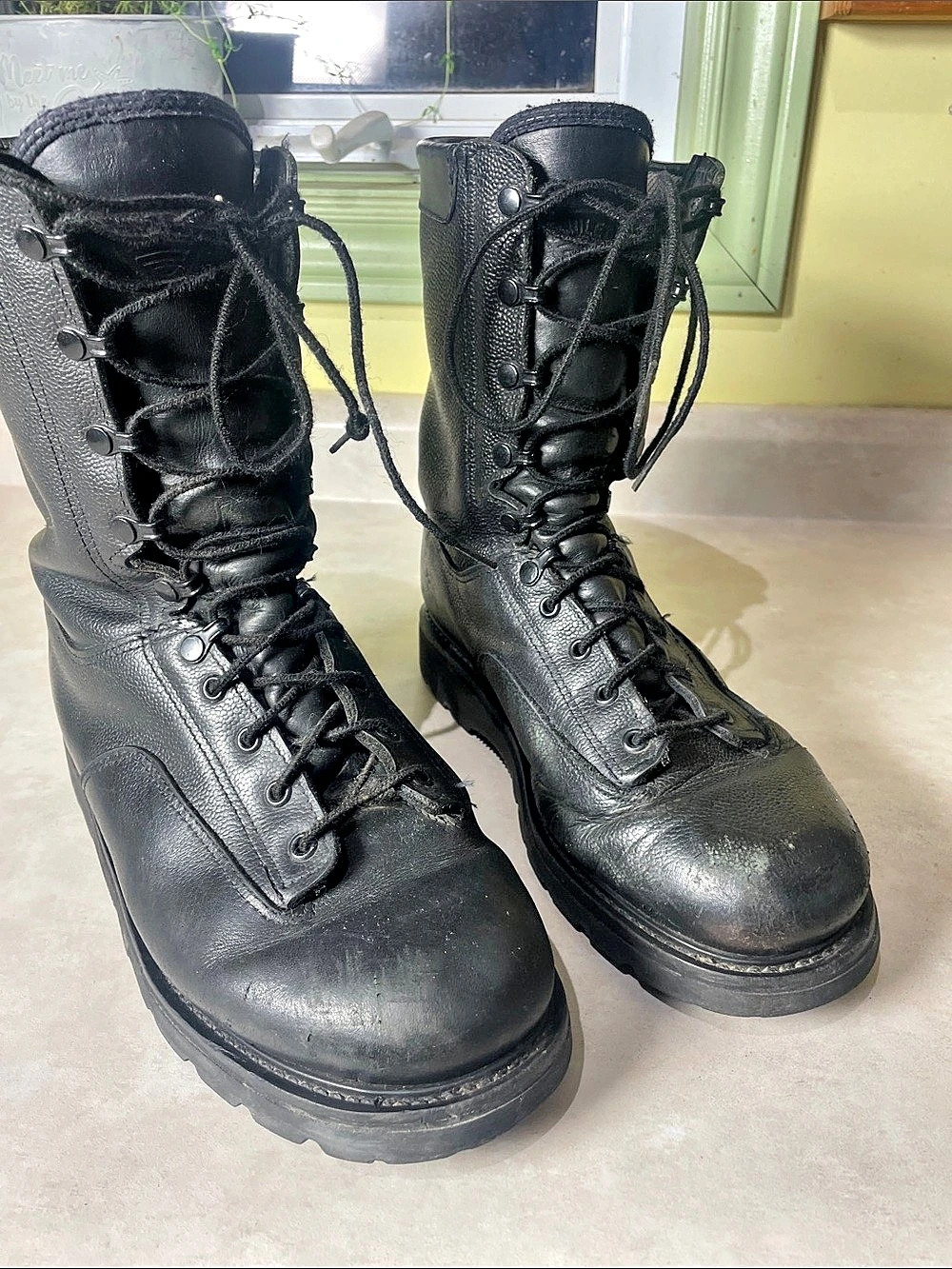 Boulet Black Leather Boots US 10 D